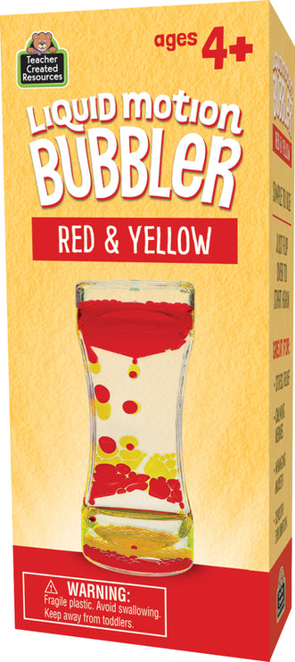 Red & Yellow Liquid Motion Bubbler