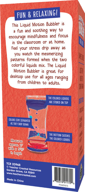 Red & Blue Liquid Motion Bubbler