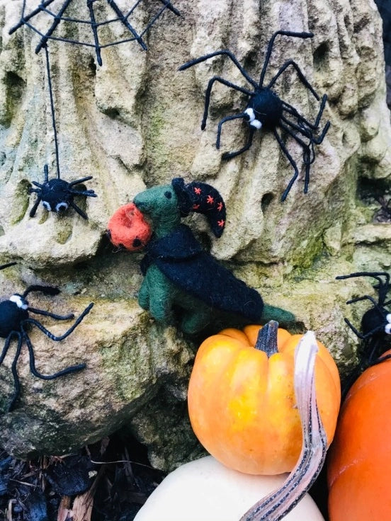 Handmade Felt Fair Trade Spooky Spiderweb Hanging Halloween