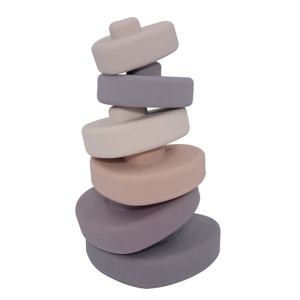 Silicone Stacking Tower - Heart