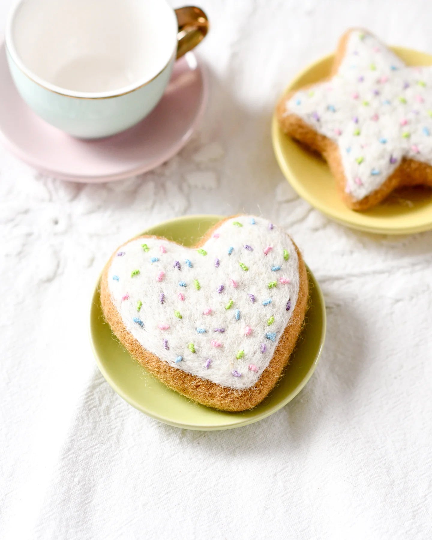 Felt Heart Icing Cookie with Sprinkles