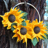 Felt Sunflowers Wreath