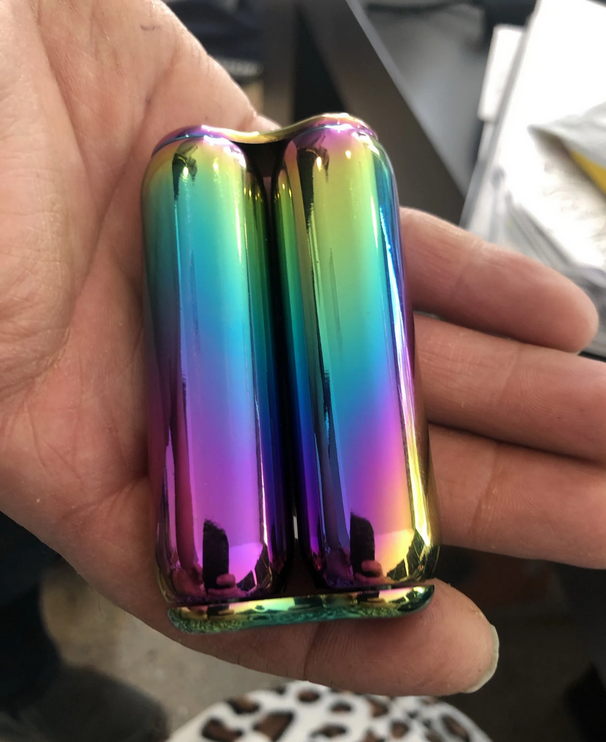 Hand Roller 180 grams- Oil Slick Rainbow Finish