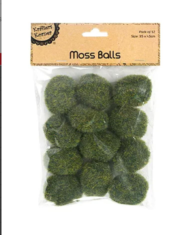 Mini Moss Balls Pack of 12