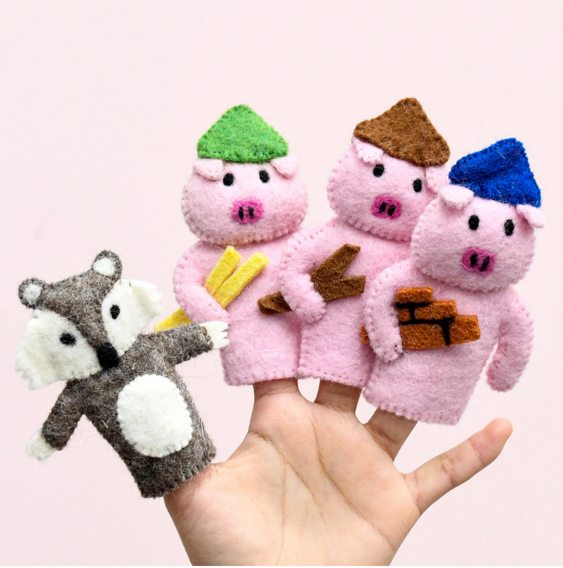 The Three Little Pigs, Finger Puppet Set
