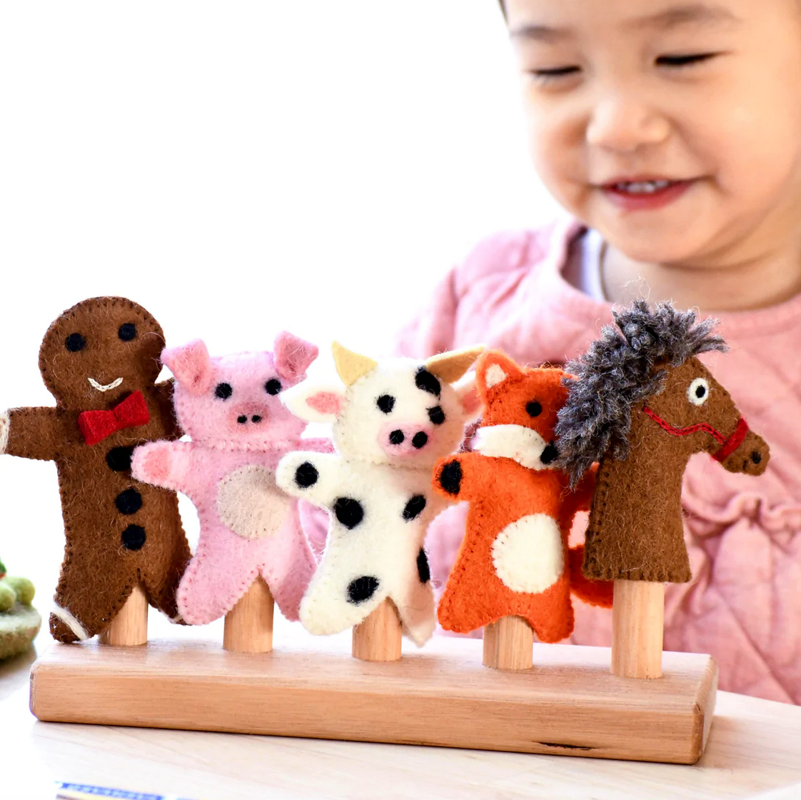 Gingerbread Man Story, Finger Puppet Set