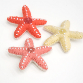 Felt Starfish- Set of 3