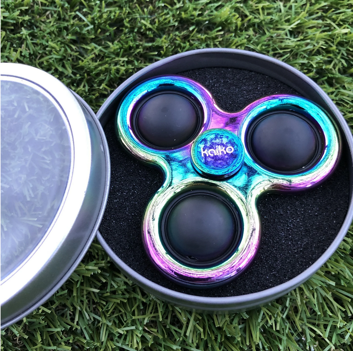 Oil slick 2024 fidget spinner