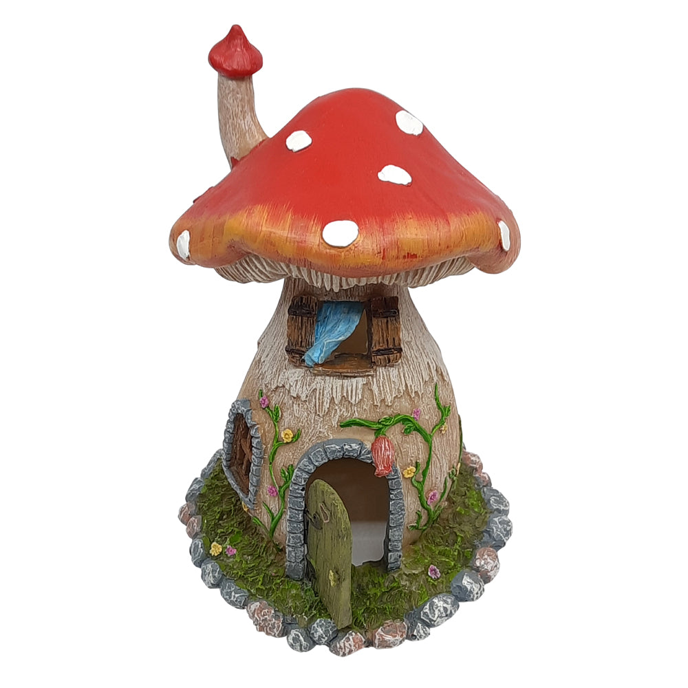 Mushroom House w/Opening Door – Red