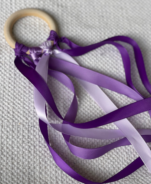 Purple Ribbon Shaker- No Bells