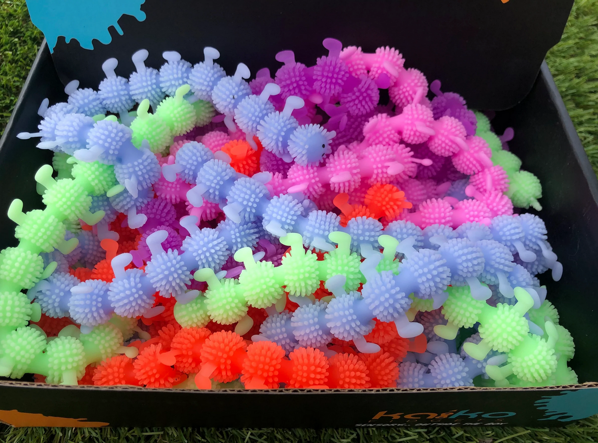 Glow in the Dark Stretchy squishy caterpillar